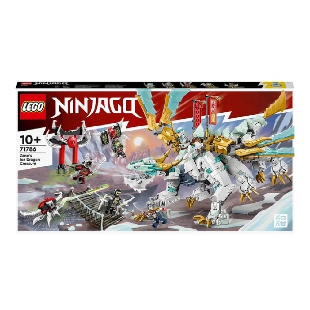 LEGO Puzzles Y Construcciones*Animal De Juguete 2En1 Para Construir Criatura Dragon De Hielo De Zane Ninjago