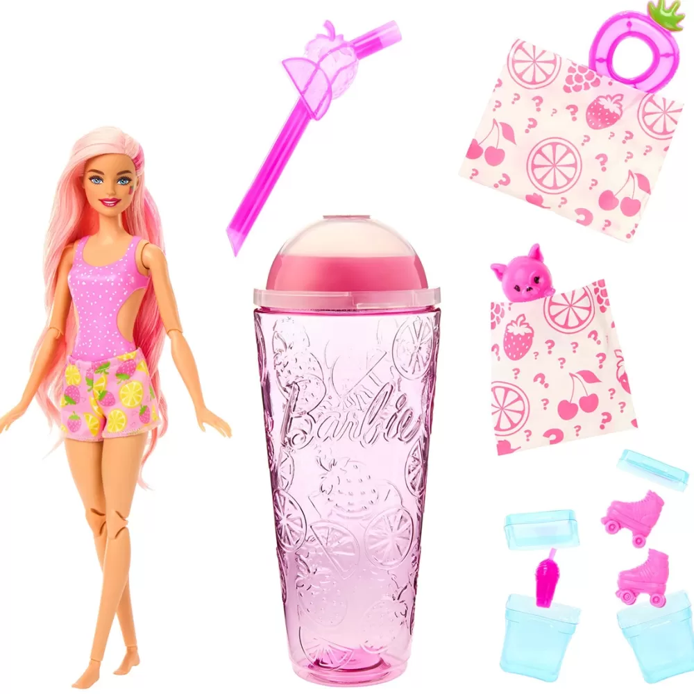 Barbie Munecas Y Peluches* Pop! Reveal Frutas Muneca Que Revela Sus Colores Con Accesorios Sorpresa Fresa