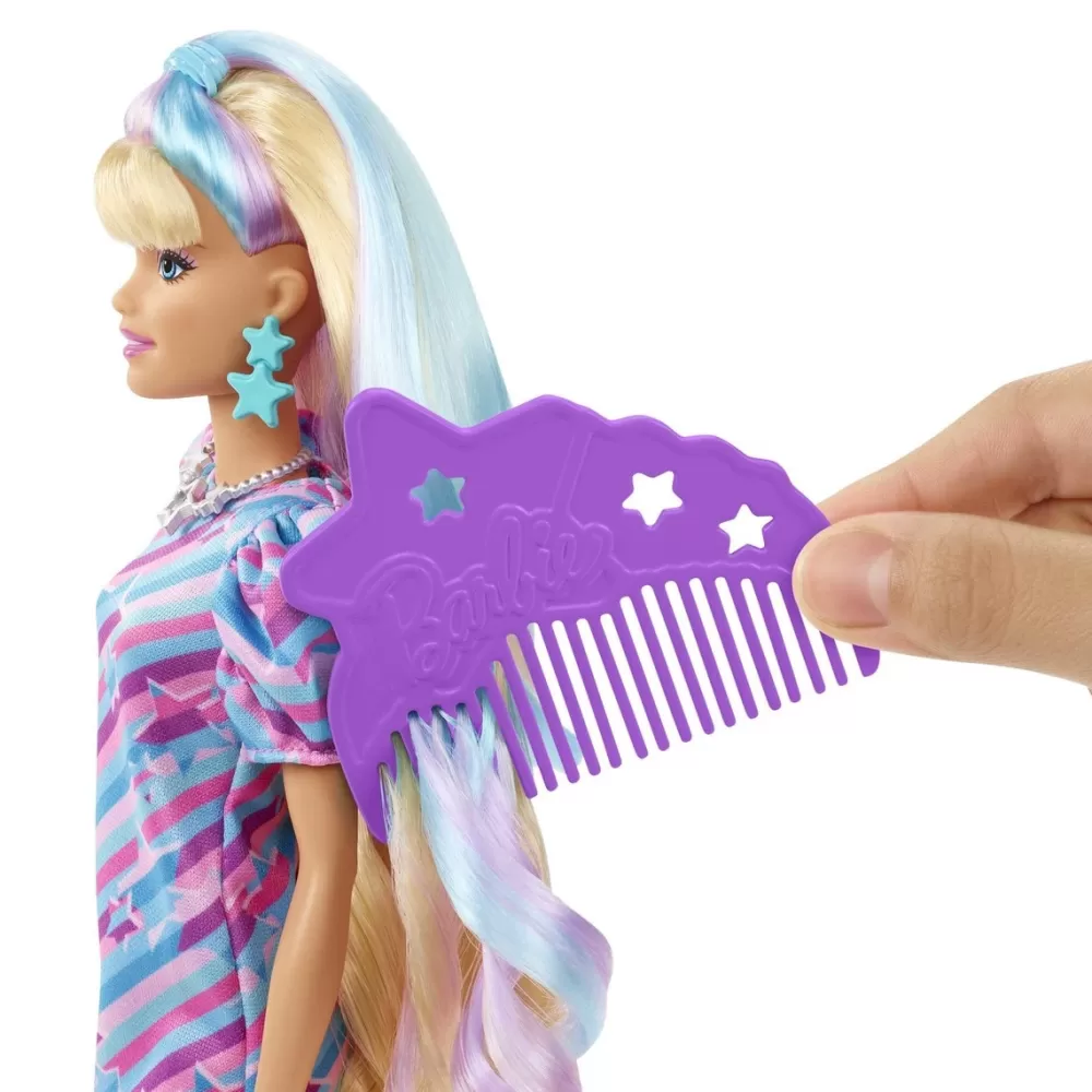 Barbie Munecas Y Peluches* Totally Hair Pelo Extralargo Estrella