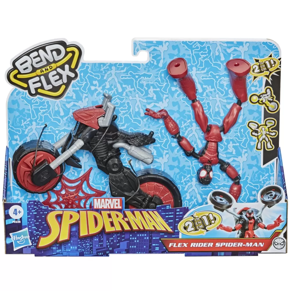 Hasbro Munecos Articulados*Bend And Flex Rider Marvel Spiderman