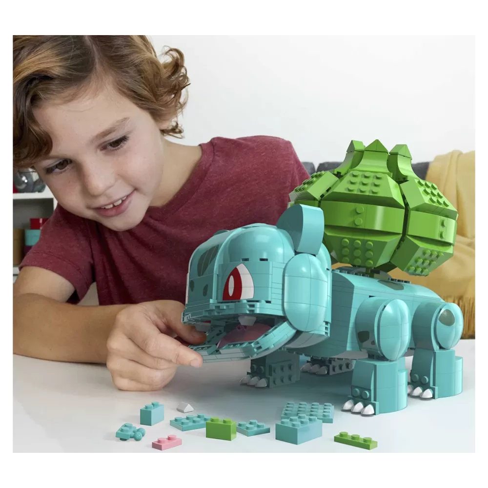 Mega Puzzles Y Construcciones*Bloques De Construccion Pokemon Bulbasaur Gigante