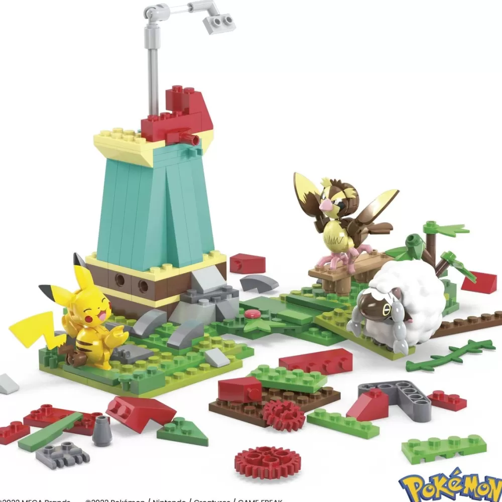 Mega Construx Puzzles Y Construcciones*Bloques De Construccion Pokemon Ciudad Del Viento