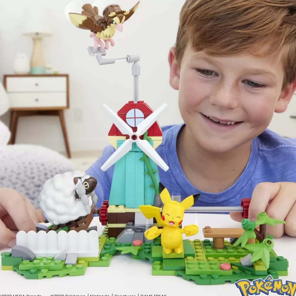 Mega Construx Puzzles Y Construcciones*Bloques De Construccion Pokemon Ciudad Del Viento