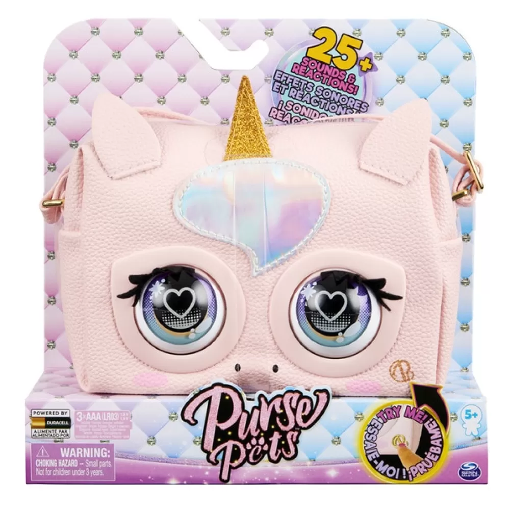 PURSE PETS Jugar A Ser Mayor*Bolso Interactivo Unicornio Glamicorn