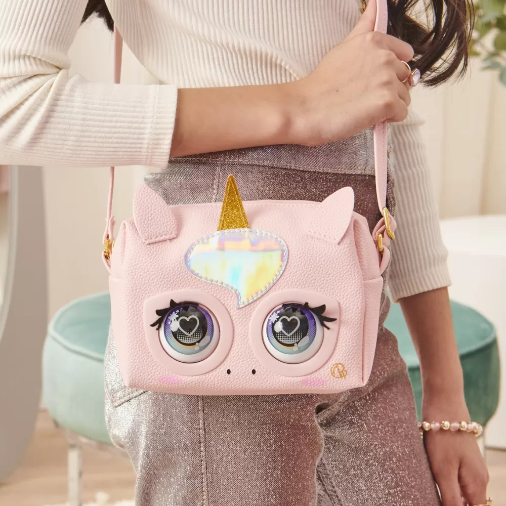 PURSE PETS Jugar A Ser Mayor*Bolso Interactivo Unicornio Glamicorn