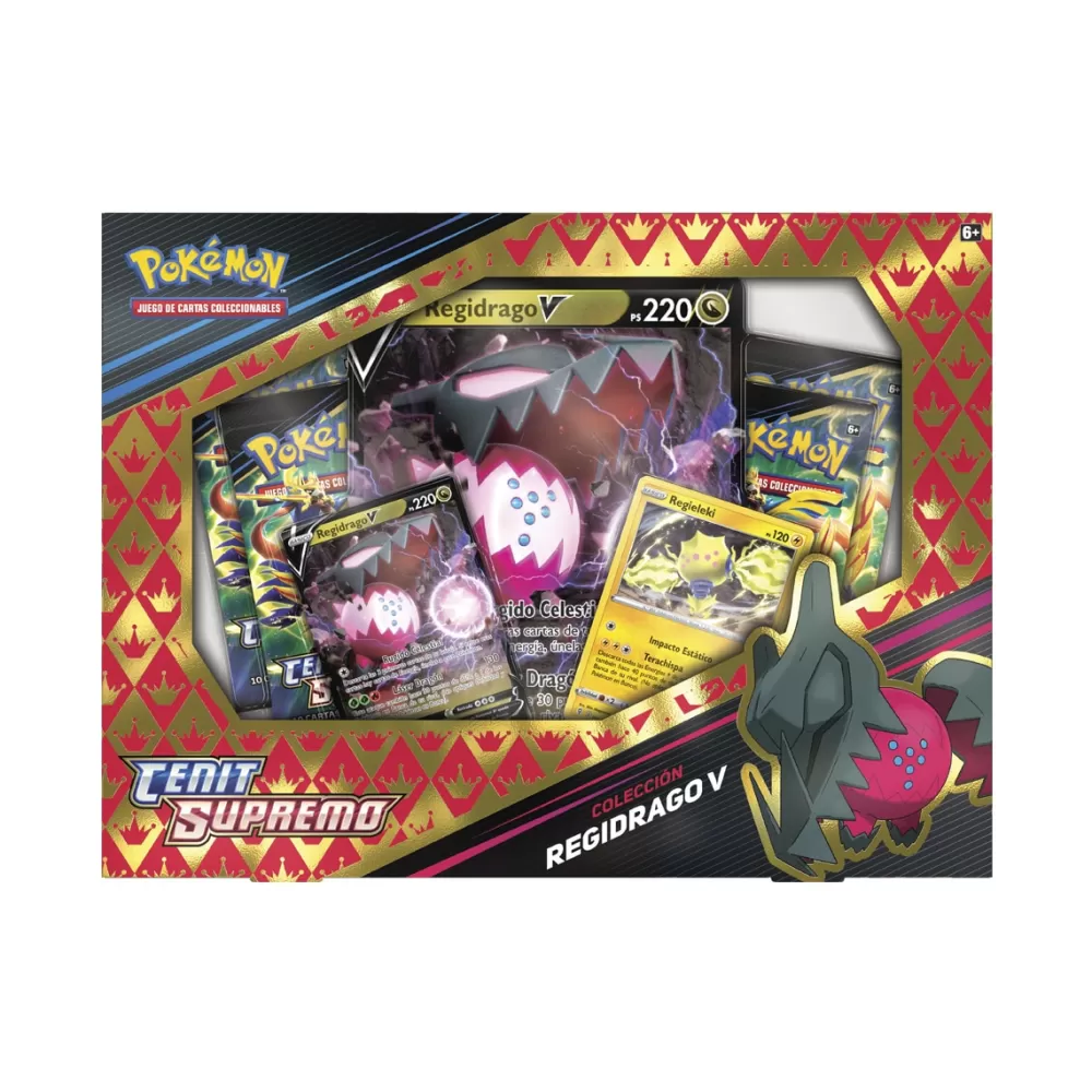 BANDAI Juegos De Mesa*Caja Espada Y Escudo Zenith Regidrago V / Regieleki Pokemon