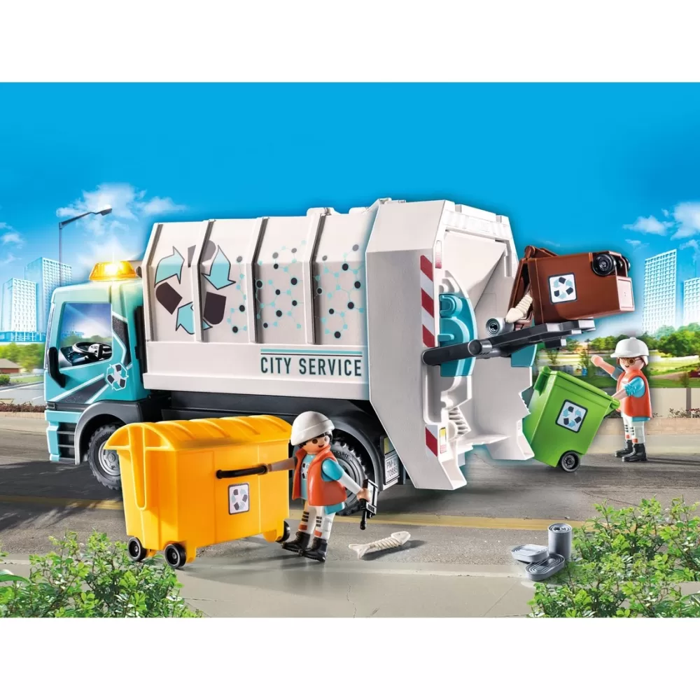 Playmobil Munecos Articulados*Camion De Basura Con Luces City Life