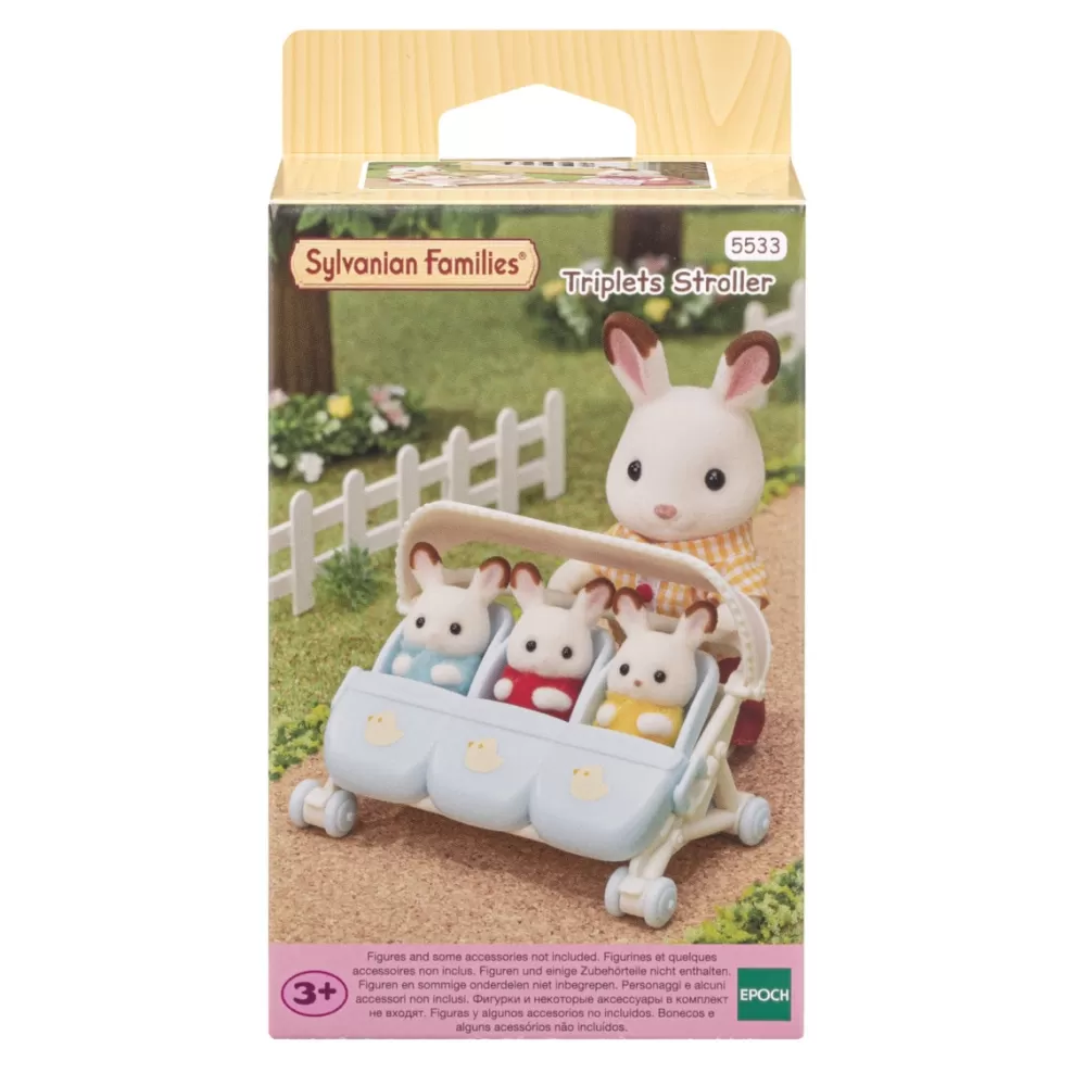 Sylvanian Families Munecas Y Peluches*Carrito De Trillizos