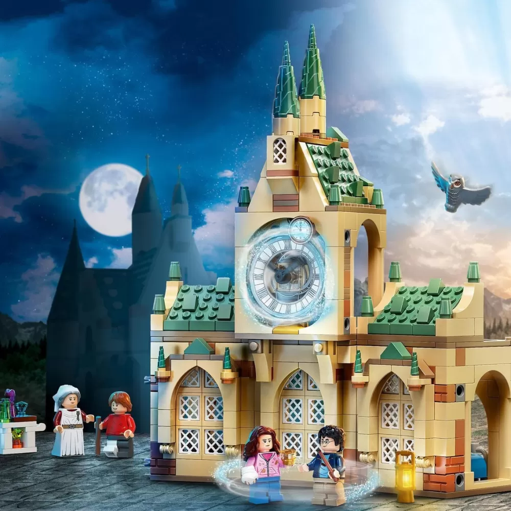 LEGO Puzzles Y Construcciones*Castillo De Juguete Ala De Enfermeria De Hogwarts Con Mini Figuras Wizarding World Harry Potter