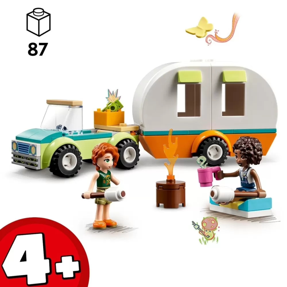 LEGO Puzzles Y Construcciones*Coche De Juguete Y Caravana Para Construir Excursion De Vacaciones Friends