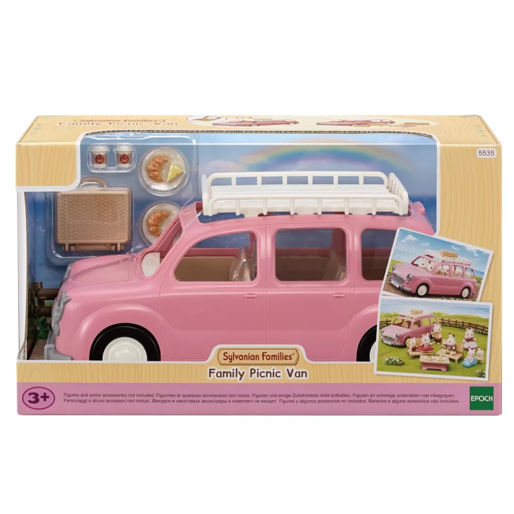 Sylvanian Families Munecas Y Peluches*Coche Monovolumen Picnic