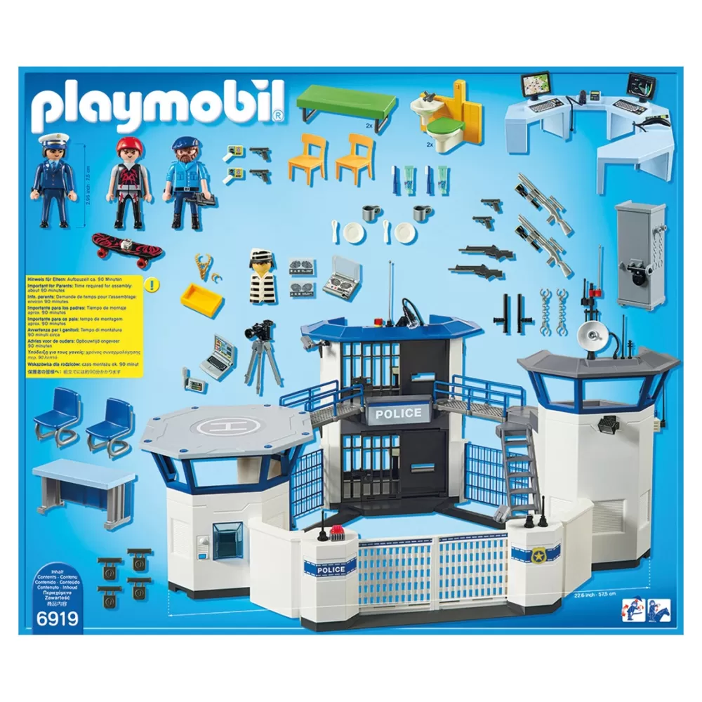 Playmobil Munecos Articulados*Comisaria De Policia Con Prision City Action