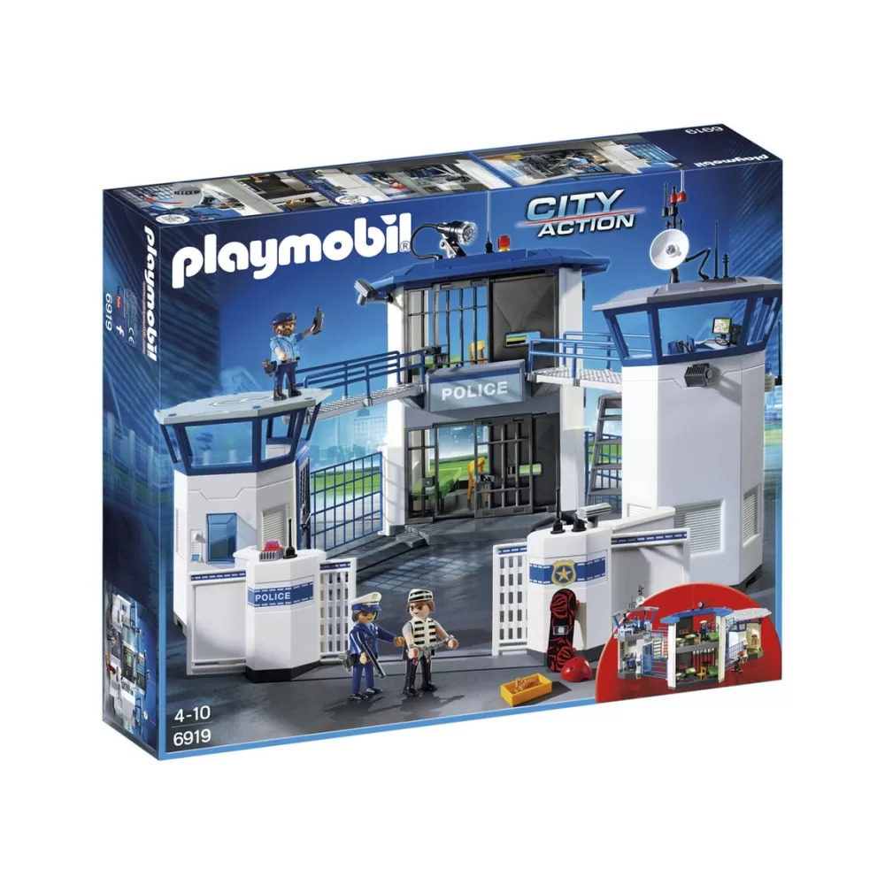 Playmobil Munecos Articulados*Comisaria De Policia Con Prision City Action