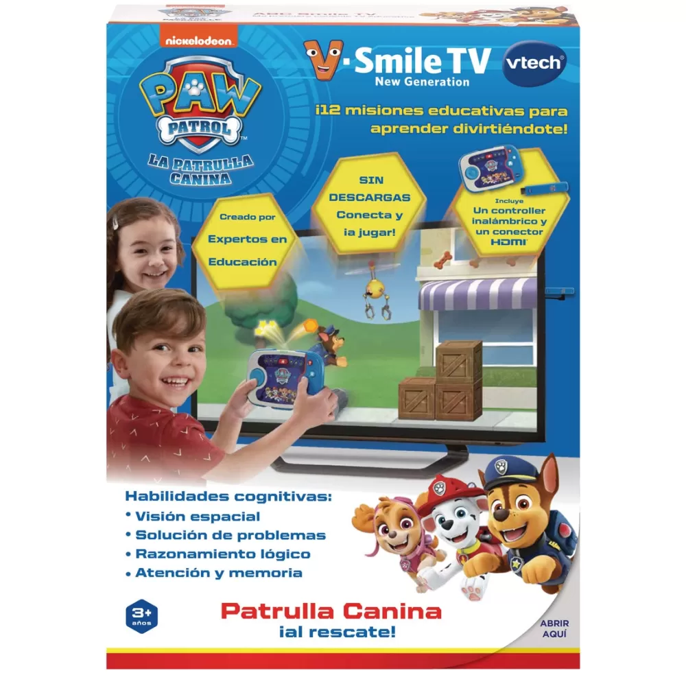 VTech Juegos Educativos*Consola V.Smile Tv New Generation Patrulla Canina Juguete Educativo