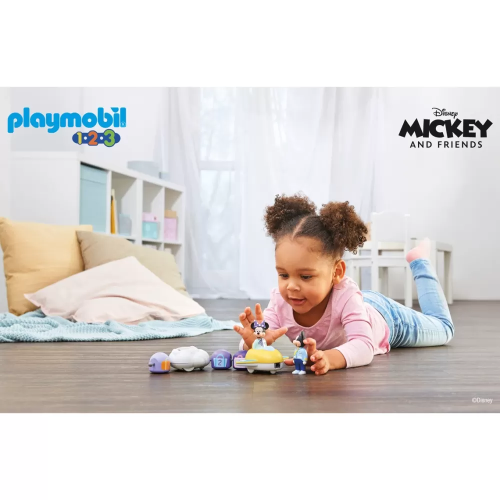 Playmobil Munecos Articulados*Disney: Mickey Y Minnie Tren Nube 1.2.3