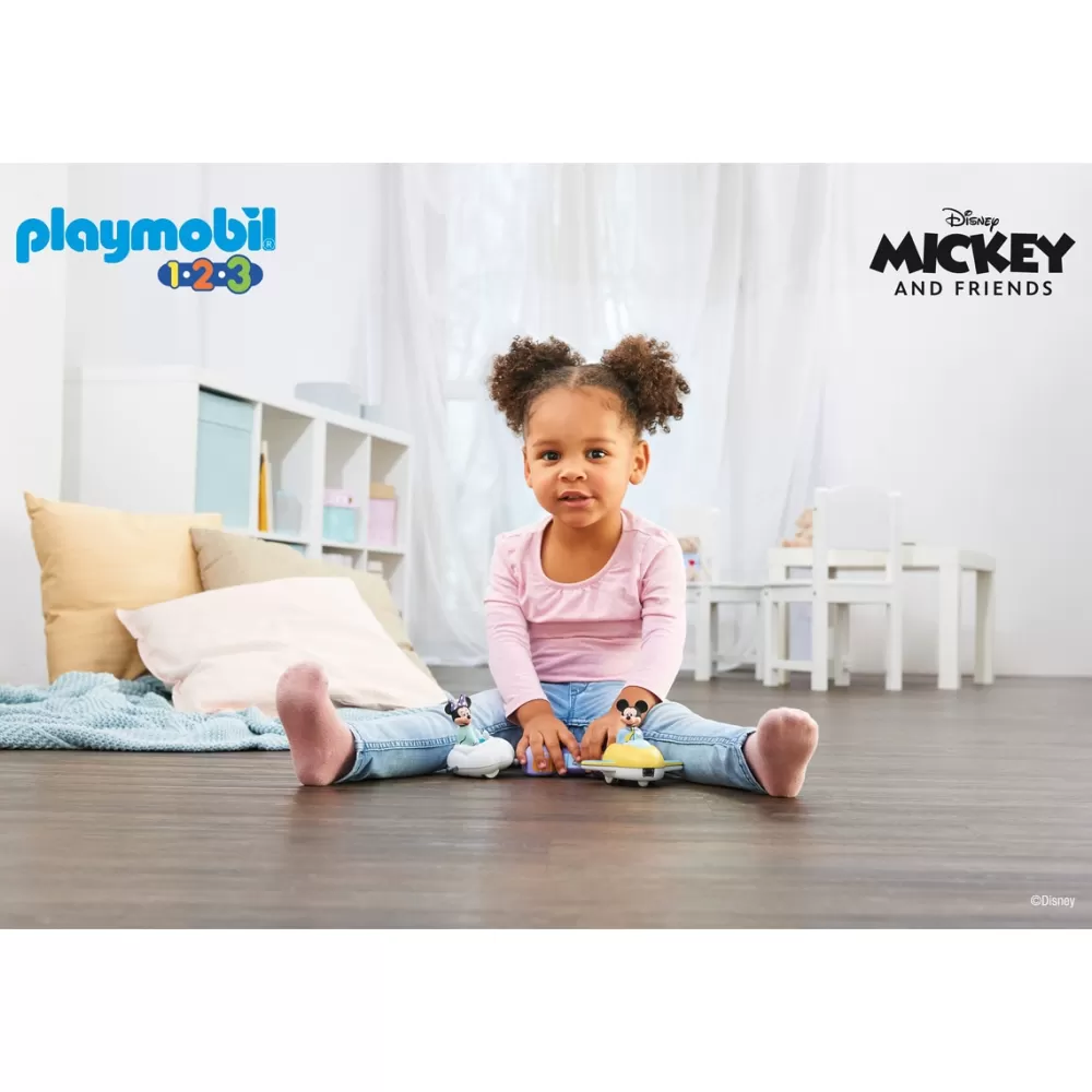 Playmobil Munecos Articulados*Disney: Mickey Y Minnie Tren Nube 1.2.3