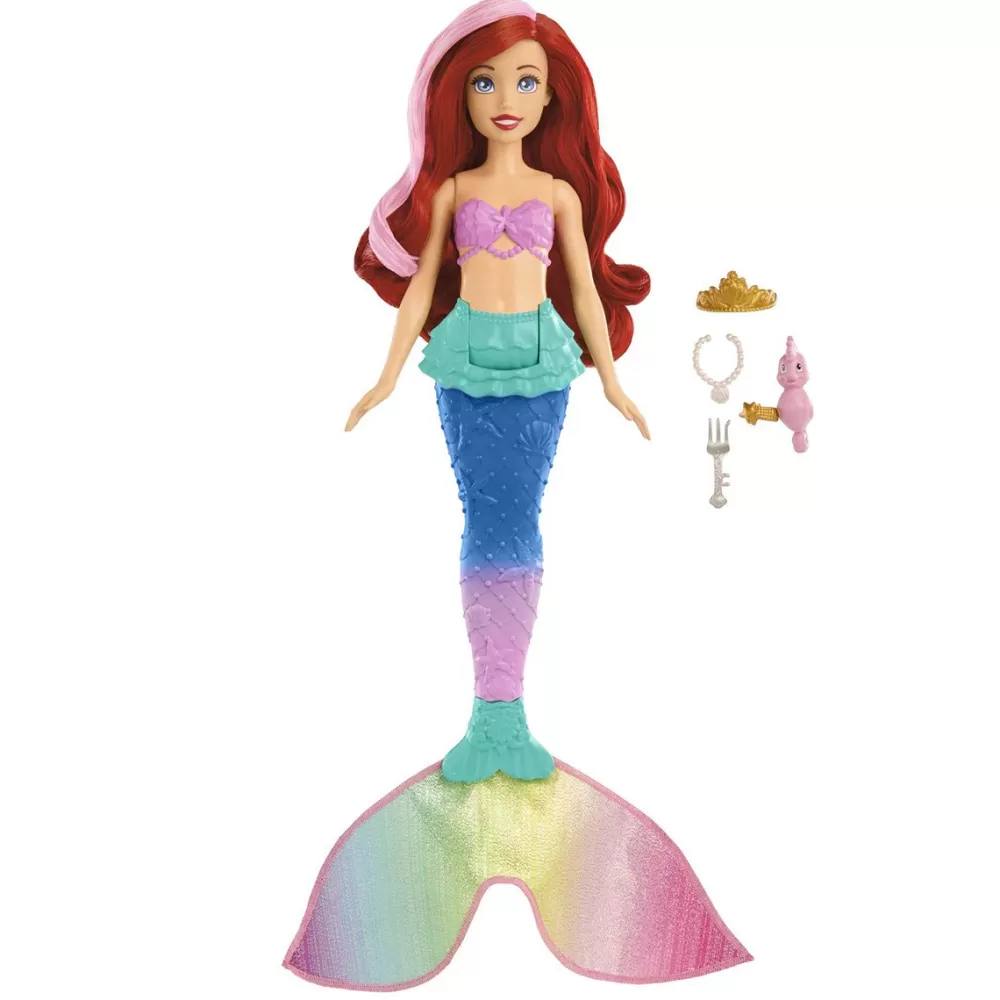 Mattel Munecas Y Peluches*Disney Princess Ariel Cambia De Color Y Nada