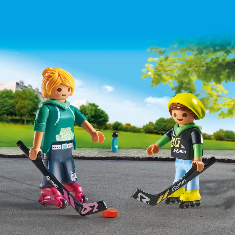 Playmobil Munecos Articulados*Duo Pack Figuras Hockey Sobre Patines