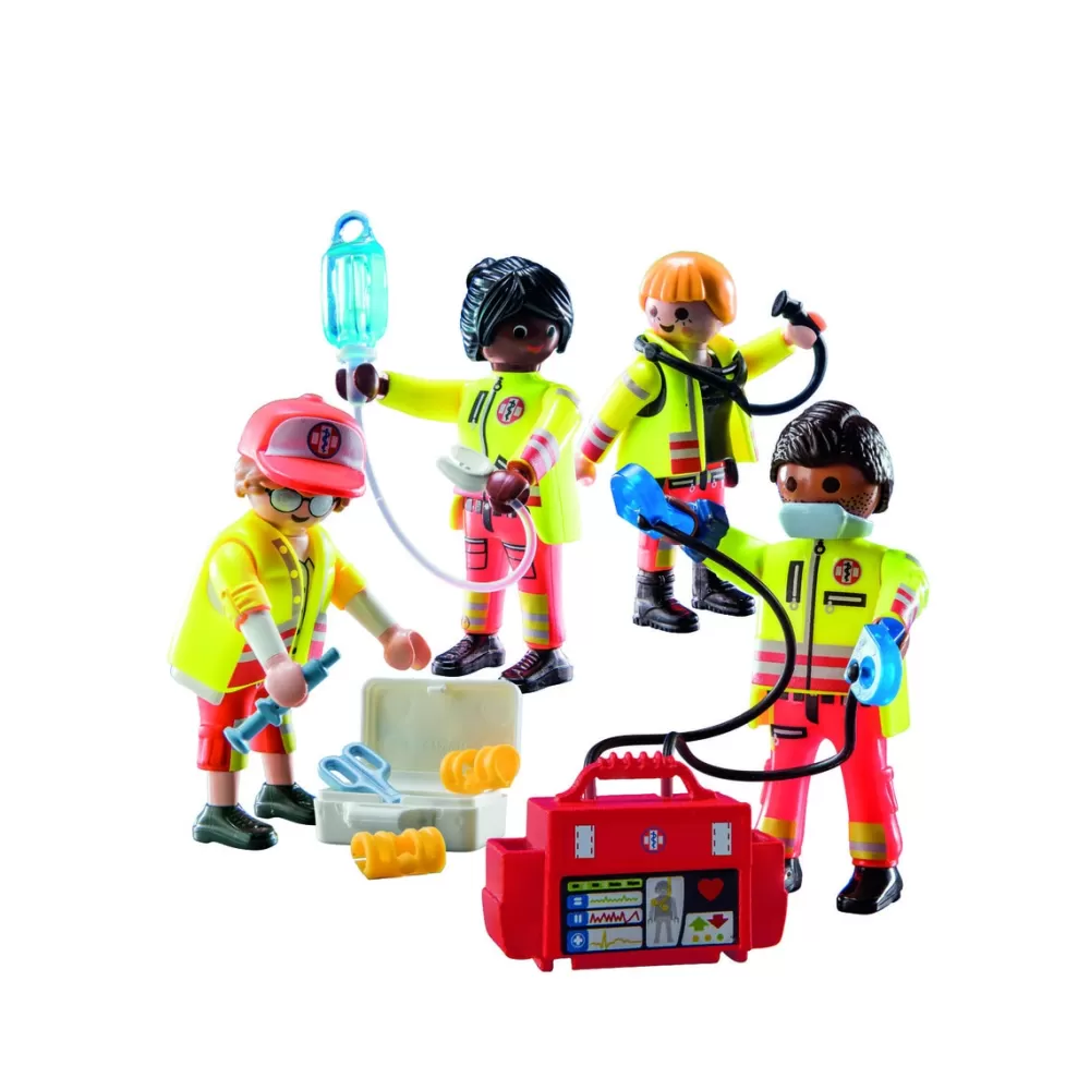 Playmobil Munecos Articulados*Equipo De Rescate City Life