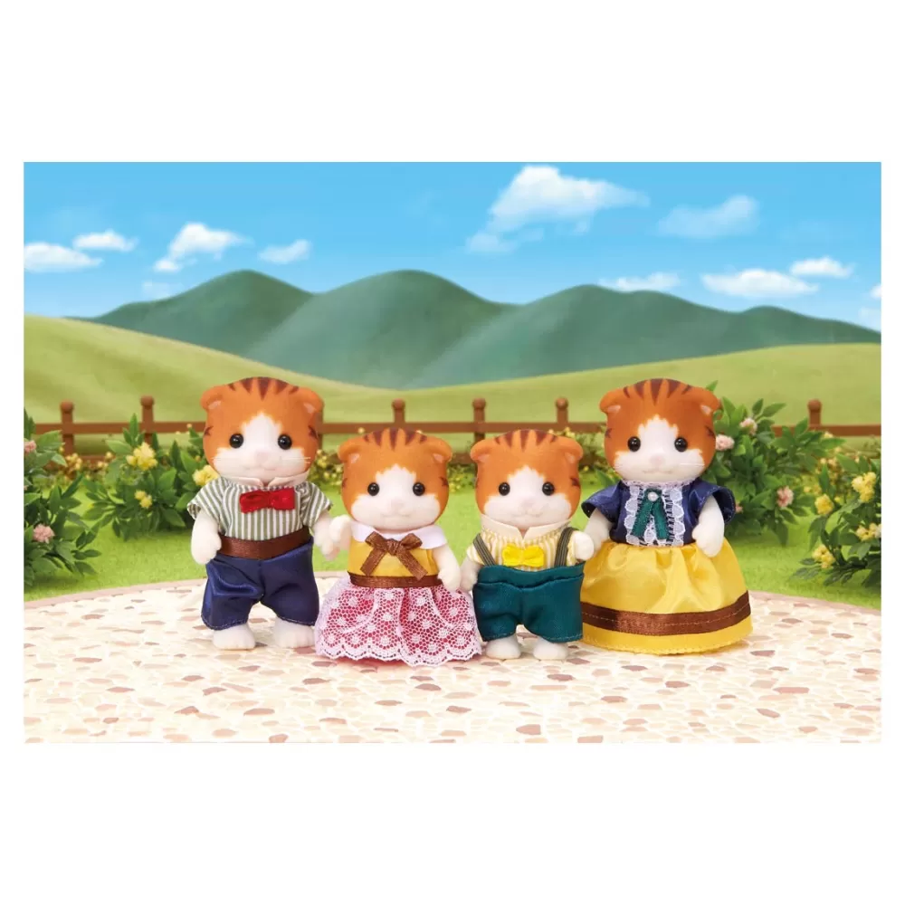 Sylvanian Families Munecas Y Peluches*Familia Gatos Mapple