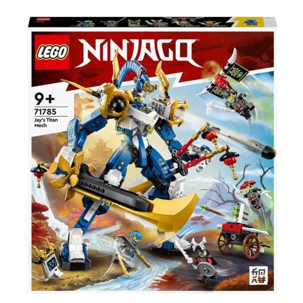 LEGO Puzzles Y Construcciones*Figura De Accion Para Construir Meca Titan De Jay Batalla Ninja Ninjago