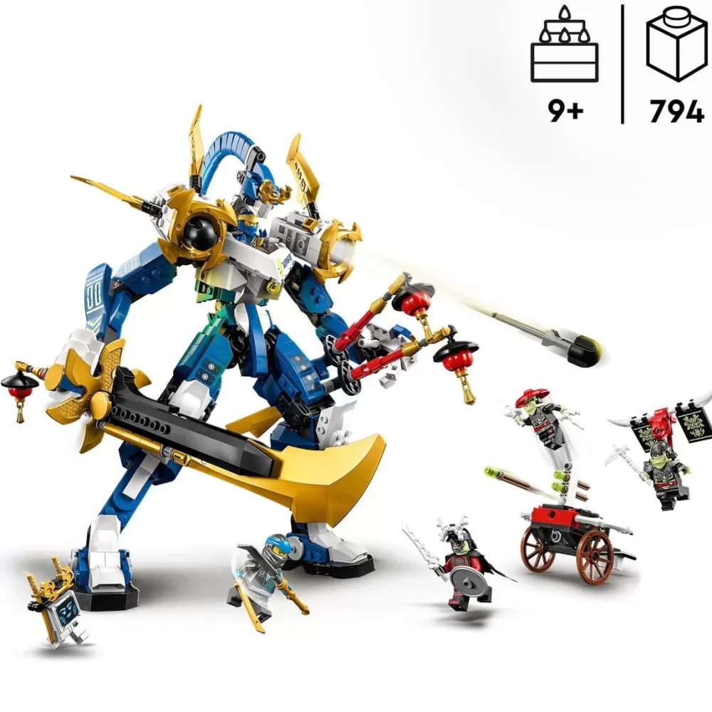 LEGO Puzzles Y Construcciones*Figura De Accion Para Construir Meca Titan De Jay Batalla Ninja Ninjago