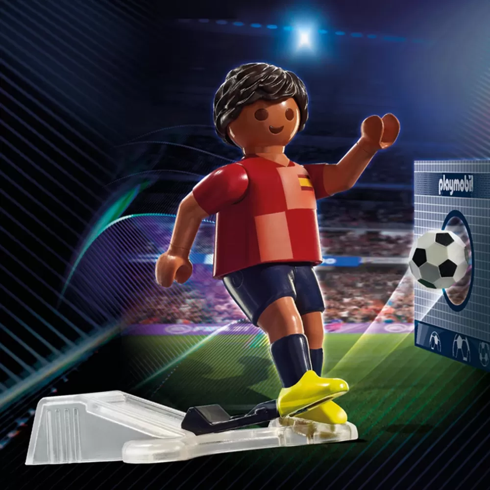 Playmobil Munecos Articulados*Figura Jugador De Futbol Seleccion De Espana Sports & Action