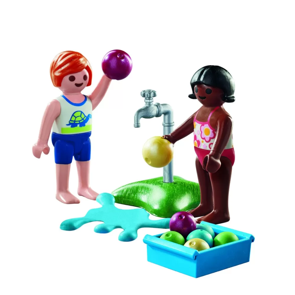 Playmobil Munecos Articulados*Figura Ninos Con Globos De Agua Special Plus