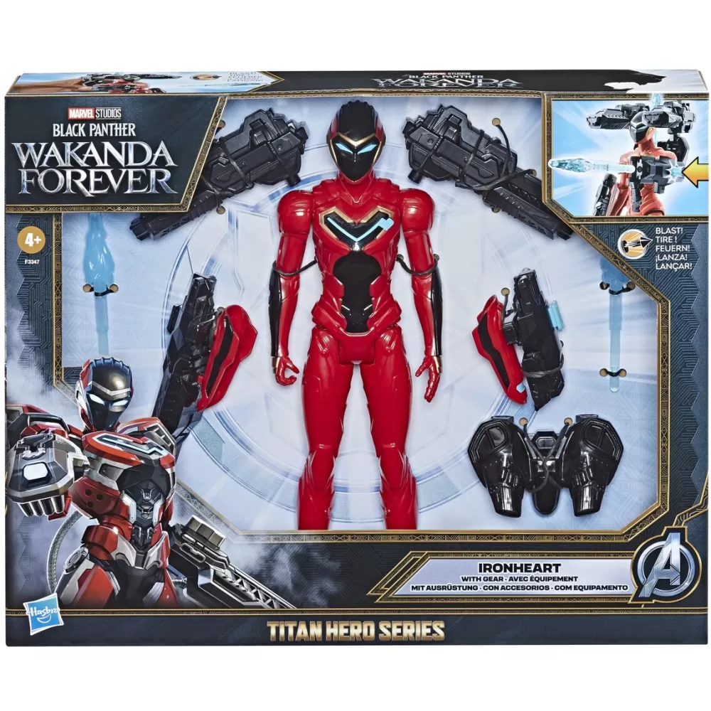 Hasbro Munecos Articulados*Figura Titan Con Blaster Black Panther Movie Marvel