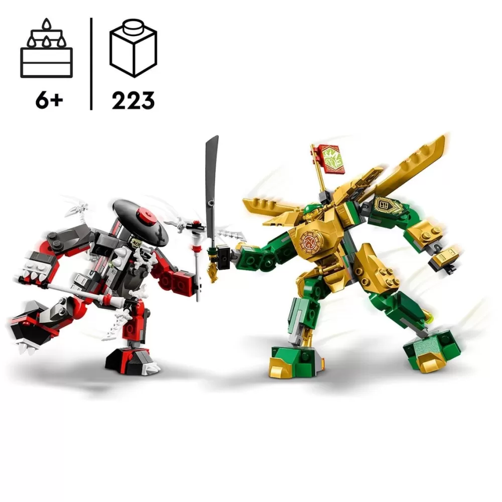 LEGO Puzzles Y Construcciones*Figuras De Accion Para Construir Meca De Combate Ninja Evo De Lloyd Ninjago