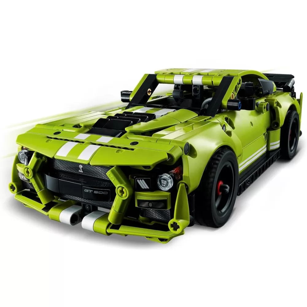 LEGO Puzzles Y Construcciones*Ford Mustang Shelby Gt500, Maqueta De Construccion De Coche Retractil, Set De Juguete Con App De Realidad Aumentada, Technic