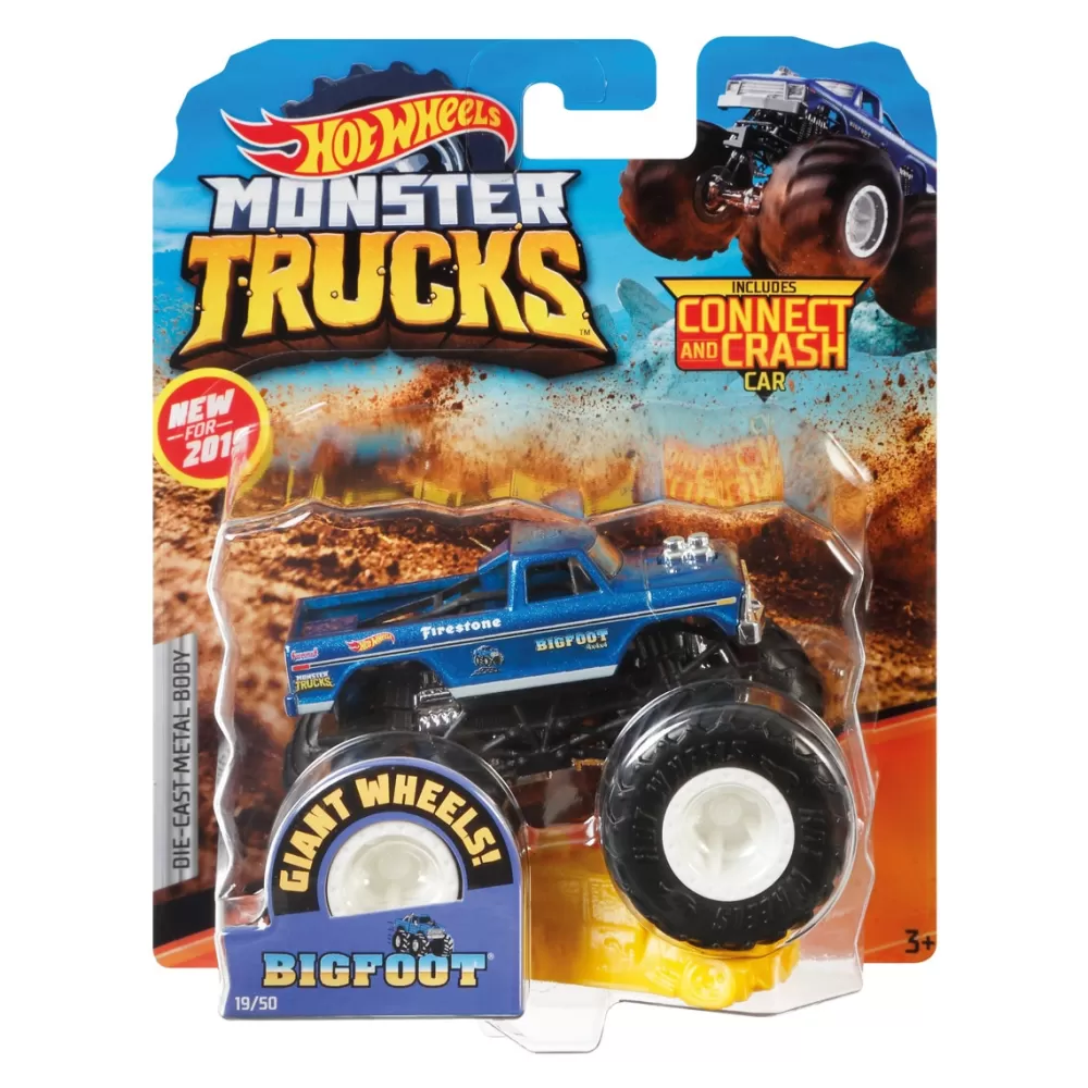 Hot Wheels Coches, Circuitos Y Radiocontrol* Monster Truck Coches De Juguetes 1:64, Modelos Surtidos