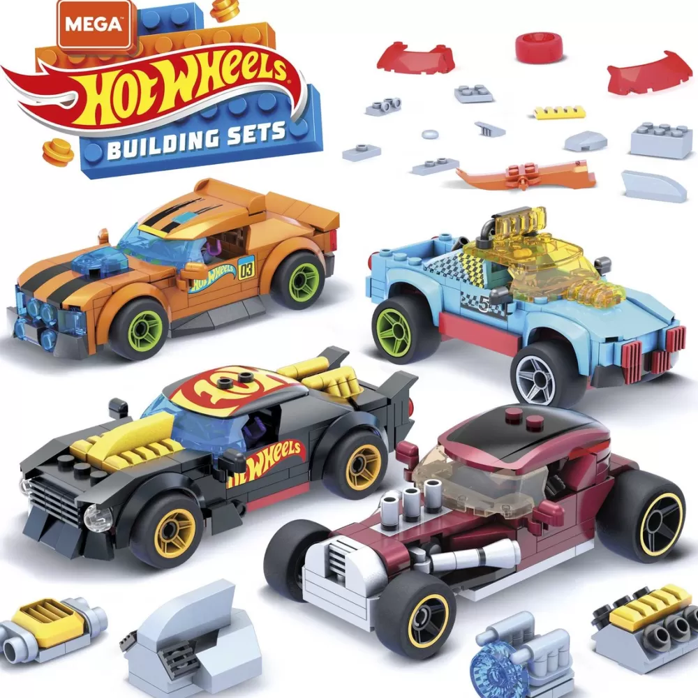 Hot Wheels Puzzles Y Construcciones*Juego De Construccion Mega Construx Personaliza Tu Coche