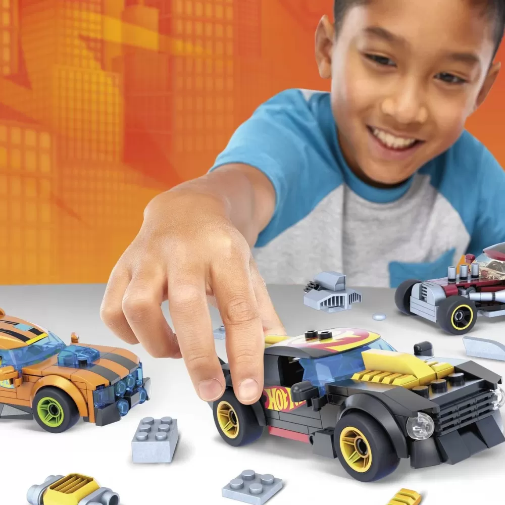 Hot Wheels Puzzles Y Construcciones*Juego De Construccion Mega Construx Personaliza Tu Coche