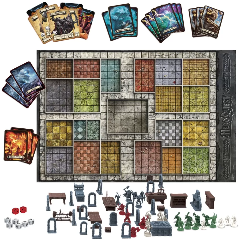 Hasbro Juegos De Mesa*Juego De Mesa Sistema De Juego Heroquest Aventuras En Mazmorras