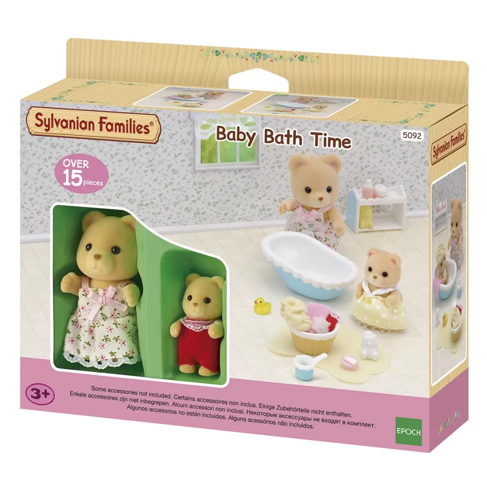 Sylvanian Families Munecas Y Peluches*La Hora Del Bano Para El Bebe