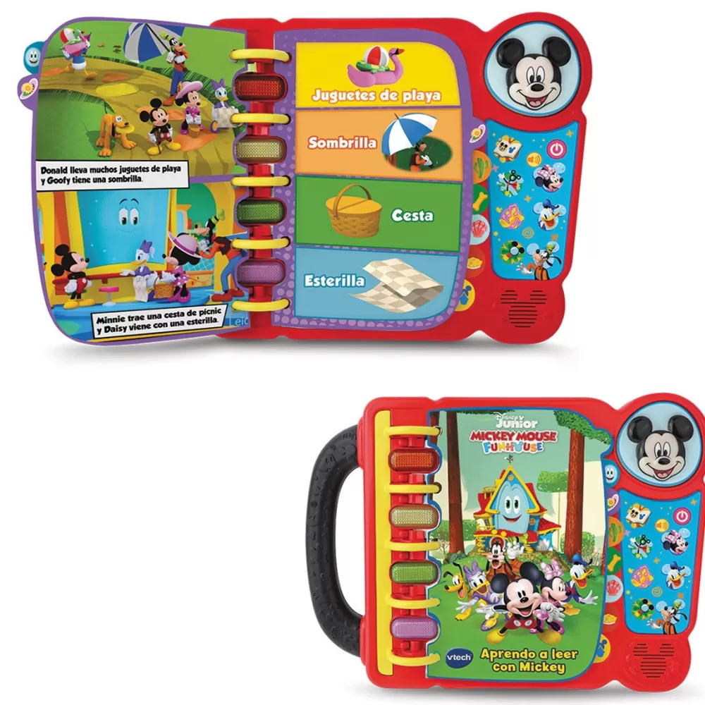 VTech Preescolar*Libro Interactivo Aprendo A Leer Con Mickey Mouse Y Sus Amigos Disney