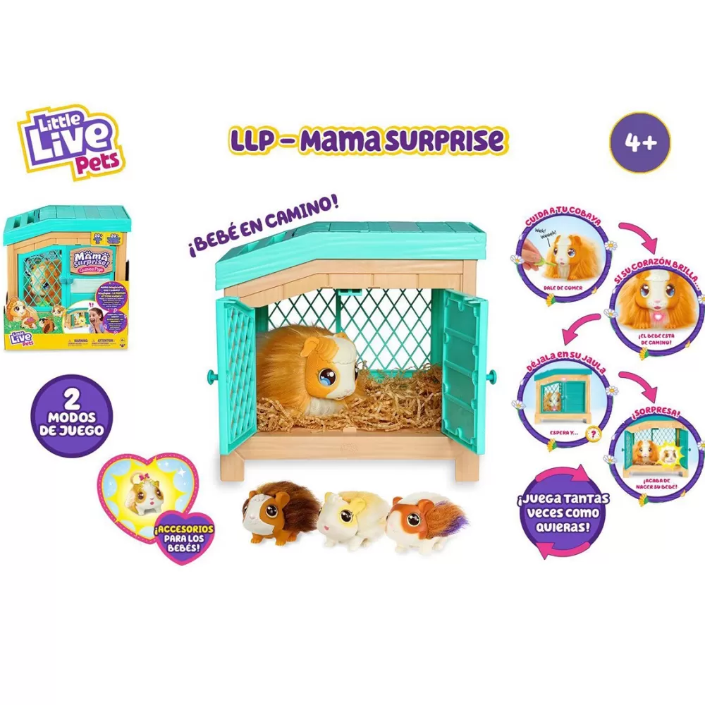 LITTLE LIVE PET Electronicos*s Mascota Interactiva Cobaya Guinea Pigs Mama Surprise