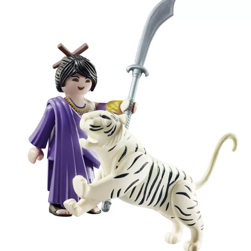 Playmobil Munecos Articulados*Luchadora Asiatica Con Tigre Special Plus