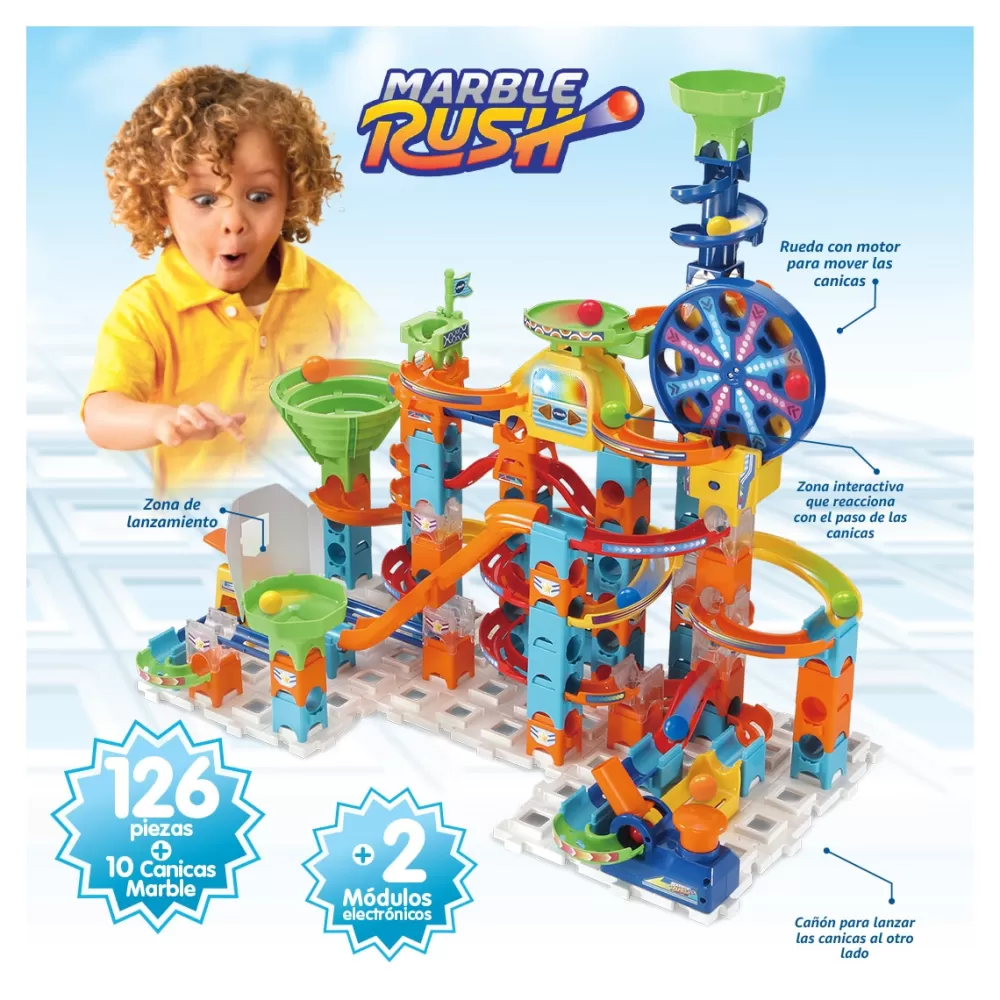 VTech Juegos De Mesa*Marble Rush Ultimate Set Xl100 Circuito De Canicas Interactivo