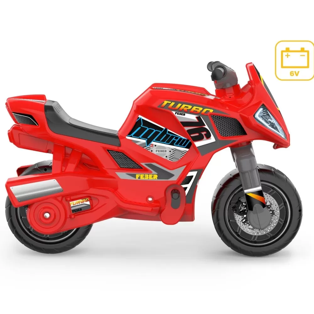 Feber Vehiculos Electricos*Moto De Juguete Bebe Infantil Moto Turbo Hybrid 6V