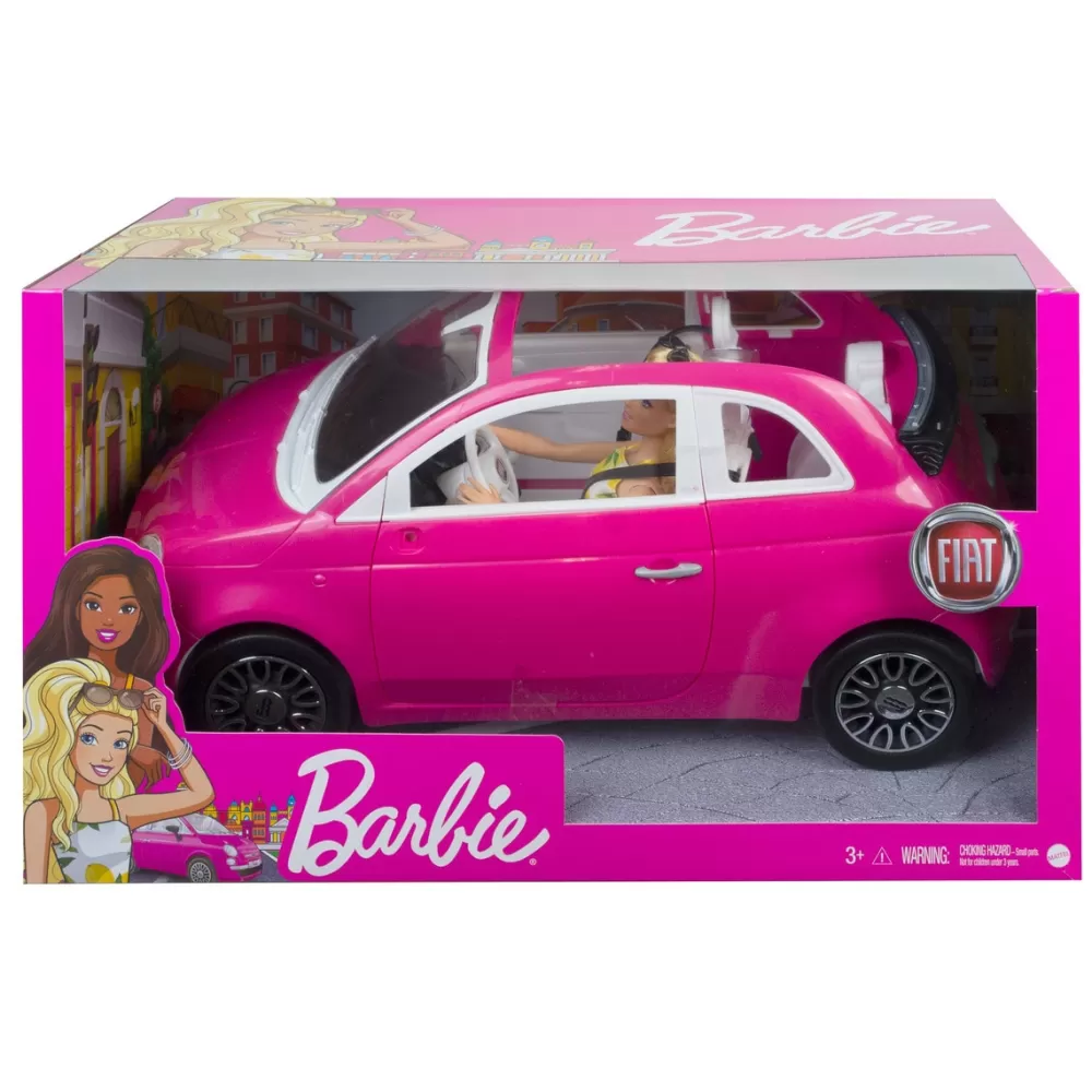 Barbie Munecas Y Peluches*Muneca Y Coche Fiat 500