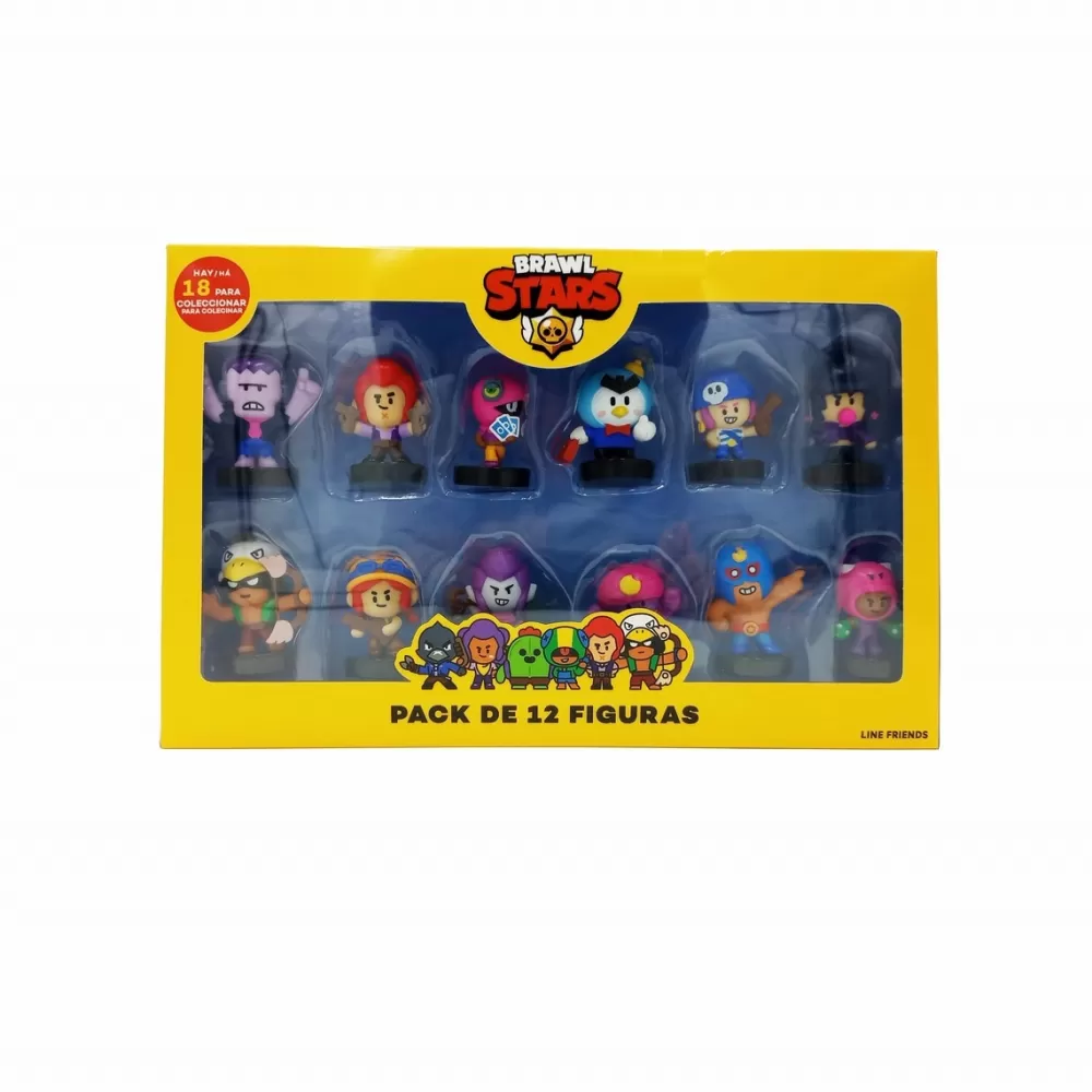 Bizak Munecos Articulados*Pack Deluxe 12 Figuras Coleccionables De Juguete De Personajes Del Videojuego Brawl Stars