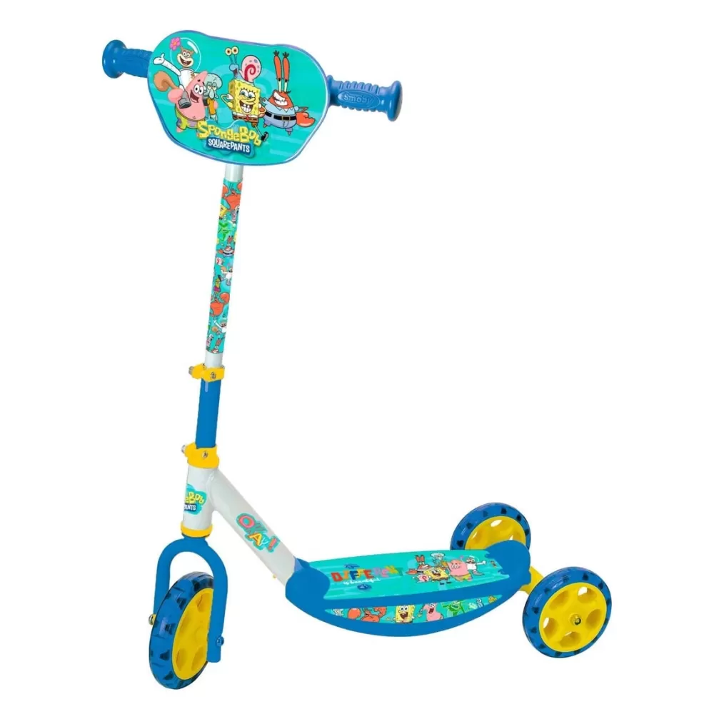 Smoby Bicicletas, Correpasillos, Triciclos*Patinete 3 Ruedas Bob Esponja