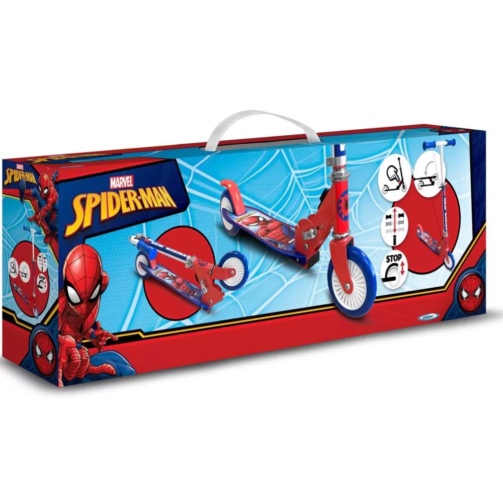 Stamp Juguetes Al Aire Libre*Patinete Plegable Spiderman Marvel