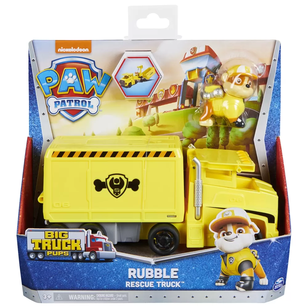 Spin Master Preescolar*Patrulla Canina Big Truck Pups Vehiculo Deluxe Rubble