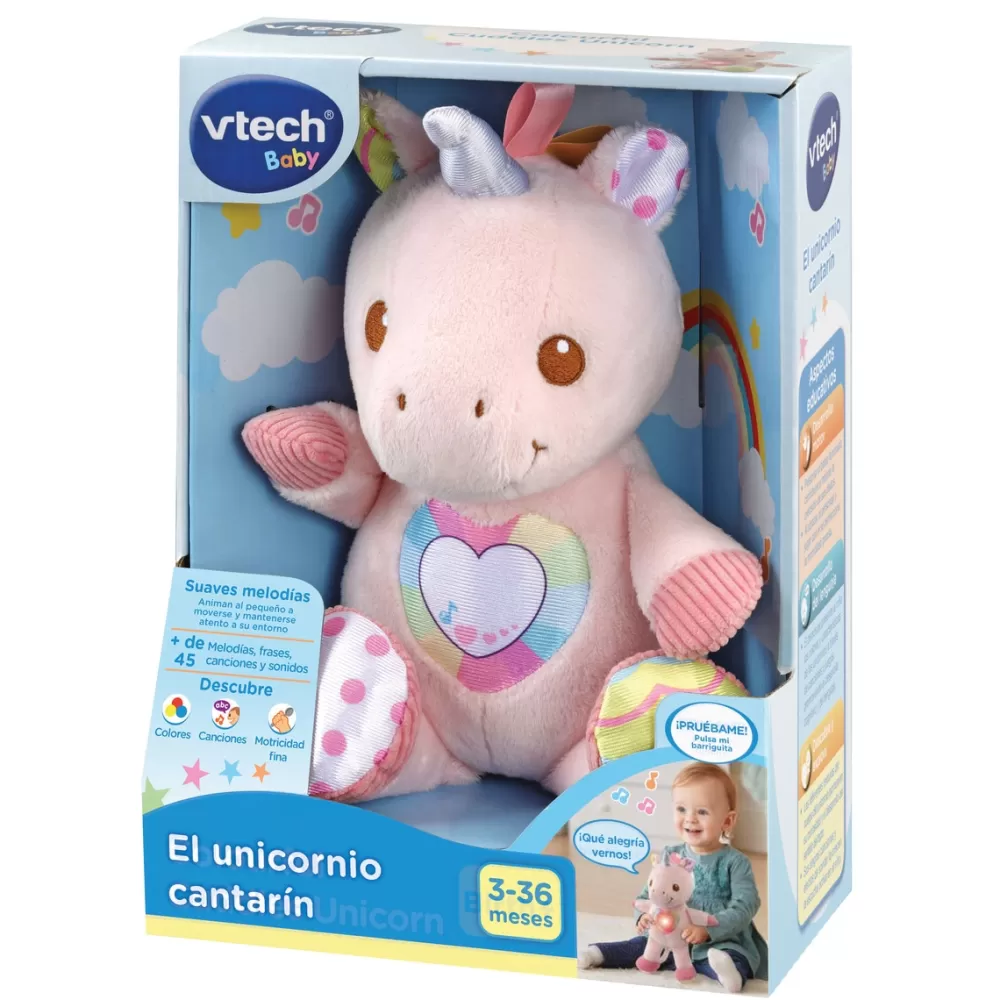 VTech Preescolar*Peluche El Unicornio Cantarin Para Bebe Baby