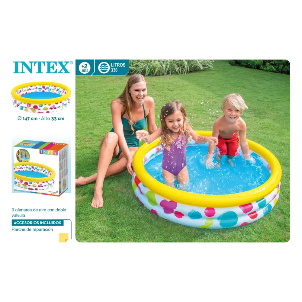 Colorbaby Juguetes Al Aire Libre*Piscina Hinchable 3 Aros