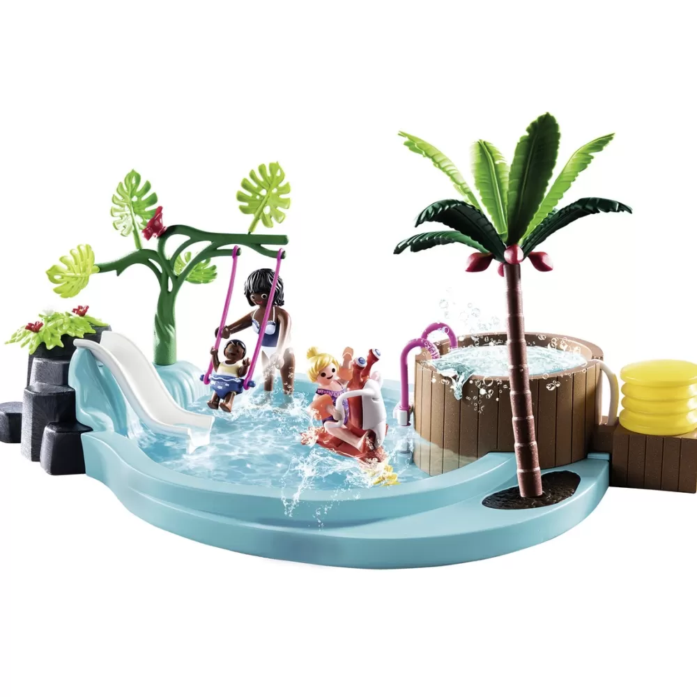 Playmobil Munecos Articulados*Piscina Infantil Con Banera Hidromasaje Family Fun