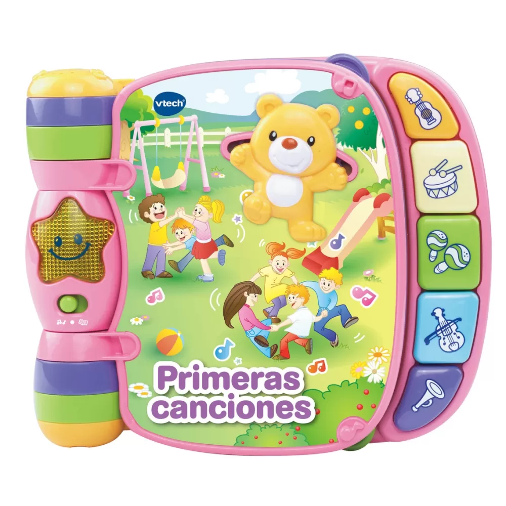 VTech Preescolar*Primeras Canciones Rosa, Libro Musical Infantil Con Las Canciones Mas Populares Baby